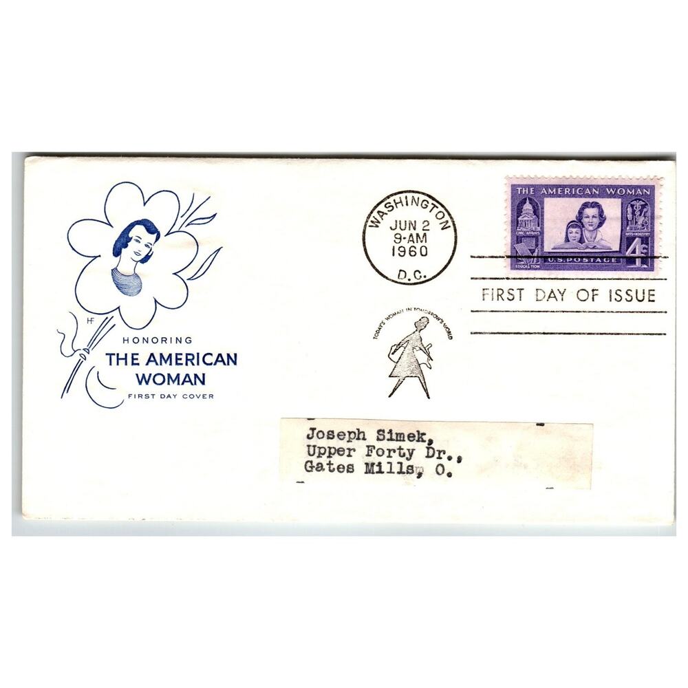 Scott #1159 1960 American Woman First Day Cover FDC Washington DC